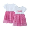 thumbnail image 2 of AJZIOJIRO Robe Décontractée pour Tout-Petites Filles, Robe en Tulle à Imprimé Douce et Adorable, Robe d'Été Simple et Ample pour Enfants, 2 of 9