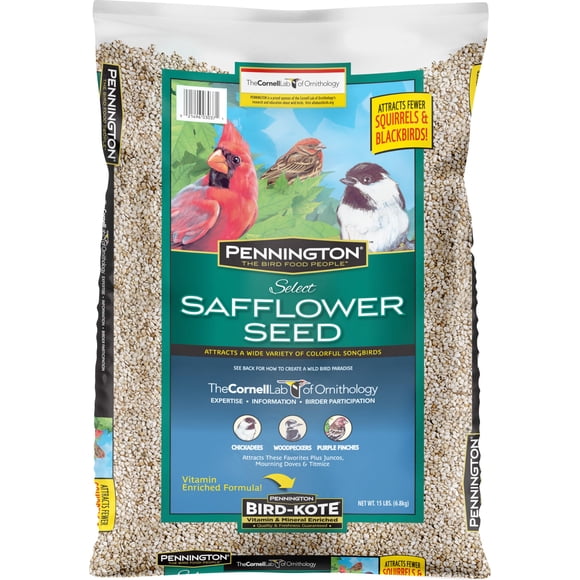 Semillas para aves Pennington Select de cártamo, bolsa de 6,8 kg