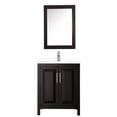 thumbnail image 3 of HomeStock Renaissance Revival 30 Inch Single Bathroom Vanity in Dark Espresso, White Cultured Marble Countertop, Undermount Square Sink, Medicine Cabinet, 3 of 6