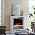 thumbnail image 2 of SEI Furniture Lirrington Engineered Wood Electric Fireplace in White, 2 of 4