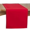 thumbnail image 1 of Saro Lifestyle 16'' x 120'' Casual Design Everyday Oblong Table Runner Red Polyester, 1 of 1
