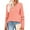 Coral, variant on TEMOFON Long Sleeve Shirts for Womens Blouses Shirts Dressy Casual Loose Tops Sweatshirts Womens Clothes Lace Sleeve V Neck Lightweight Pullover Fall Tunic Tops T Shirts