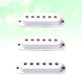 thumbnail image 1 of LEEYNEER 3 Pcs Pickup Cover Guitar Single Coil Covers Replacement White, 1 of 8