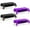 Purple & Black, variant on 4 Pieces Red & Green Foil Tablecloth 54*72inch Plastic Birthday Party Table Cloths Disposable Waterproof Table Cover for Christmas Wedding Graduation Party Supplies