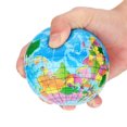 thumbnail image 3 of HEVIRGO Squishy Squeeze World Map Globe Palm Ball Slow Rising Stress Reliever Kids Toys, 3 of 10