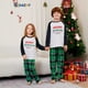 thumbnail image 3 of Pantalones de manga larga con contraste de color y estampado de letras navideñas para hermanas nuevas, ropa para bebés y niños, ropa para adultos, ropa para padres e hijos, 3 of 5