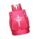 thumbnail image 2 of Bolsa de ballet ligera con cierre de cremallera, informal, para niña decoración de encaje rojo, 2 of 9