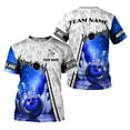 thumbnail image 4 of Custom Name Team Name 3D Bowling Shirt, Bowling Shirts for Men Women, Short Sleeve Shirts for Team Bowling (Pink, S), 4 of 10
