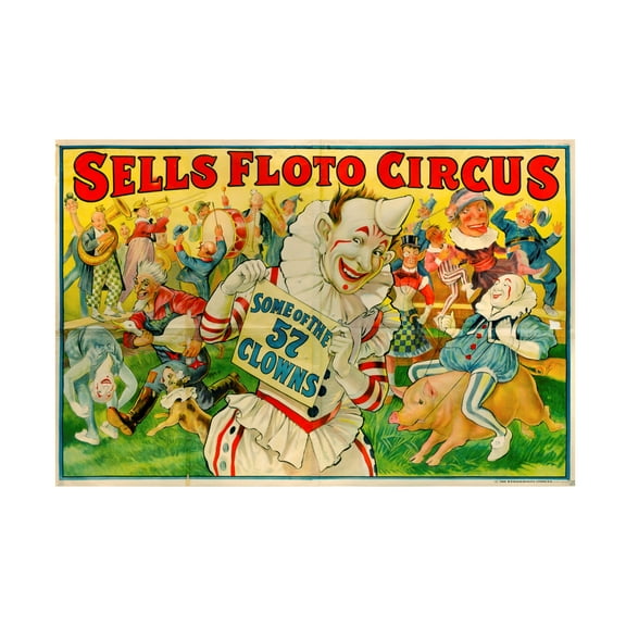 Trademark Fine Art 'Sells Circus' Canvas Art by Vintage Apple Collection