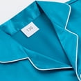 thumbnail image 3 of WIBACKER 5-12Y Girls Boys Pajamas Satin Pajama Set Silk Pjs Short Sleeve Sleepwear Kids Button-Down Nightwear, 3 of 9