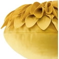 thumbnail image 6 of JWH 3D Round Handmade Decorative Velvet Sunflower Throw Pillows with Insert for Room Decor 14 inch Gold, 6 of 9