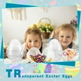 thumbnail image 6 of Clear Jumbo Easter Eggs,Tutuviw 6 Pcs 8 Inche Plastic Giant Easter Empty Eggs with Handles,Fillable Clear Jumbo Easter Eggs for Easter Hunt Gift Baskets Surprise Party Decoration, 6 of 8