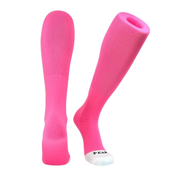 Pear Sox ID Knee High Long Tube Socks for Baseball Football Soccer (Neon Pink, XS)