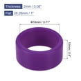 thumbnail image 2 of Uxcell Silicone Rubber Bands Rings Non-slip 1" Purple for Wrapping Paper 5Pcs, 2 of 5