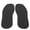 Black, variant on Professional Raised Grain Rubber Shoe Soles Replacement Pads, Anti-Skid Repairing Tool Guards for Leather Shoes, 1 Pair (13.78 in / 35.0 cm, White)