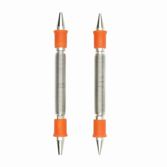 2Pcs Spring Tool Set 1/32In, 1/16In, 3/32In, 1/8In Nail Punch, Spring Loaded Rivet Removal Set for Wood