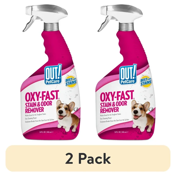 Pet kare - (2 pack) Oxygen Activated Pet Stain & Odor Remover for Dogs - Fresh Scent -32oz.