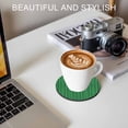 thumbnail image 6 of Retro Green Coasters Set of 2, Absorbent Coasters for Drinks, Vintage Rustic Plants Trees Lines Pattern Coaster for Desk Coffee Table Protection, Home Decor House Warming Gifts 4", 6 of 8