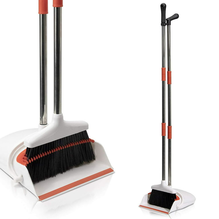 Joybos® Broom with Stand Up Dustpan Combo Set for Office Home Kitchen