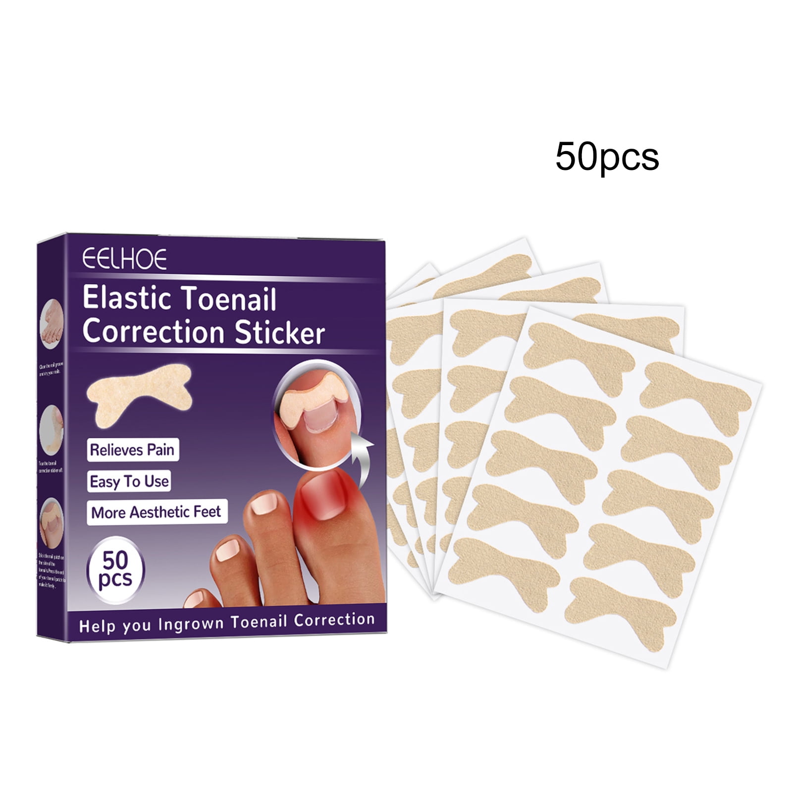 Ingrown Toenail Correction Stickers, Elastic Patch Curved Toenails