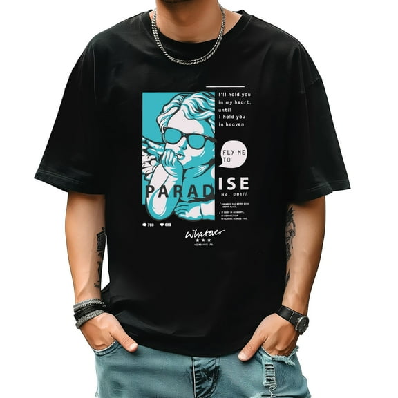 Men's Short Sleeve Graphic T shirt Collection Summer New Trend Sports Shirt Select