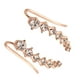 thumbnail image 2 of Pendientes Sonducket Mujeres Niñas 7 aretes de cristal Hoop Climber Stud Accesorios de joyería plateado dorado, 2 of 6
