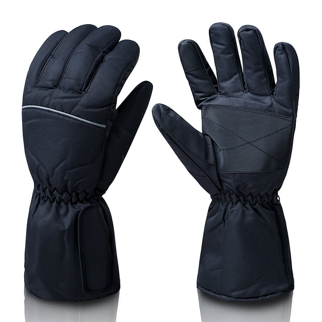 Guantes calefactables, guantes térmicos eléctricos con pantalla táctil recargable reflectante, yeacher Guantes deportivos