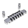 thumbnail image 4 of Colcolo Electric Guitar Bridge Bass Bridge Tailpiece for Electric Guitar Accessories Argent, 4 of 8