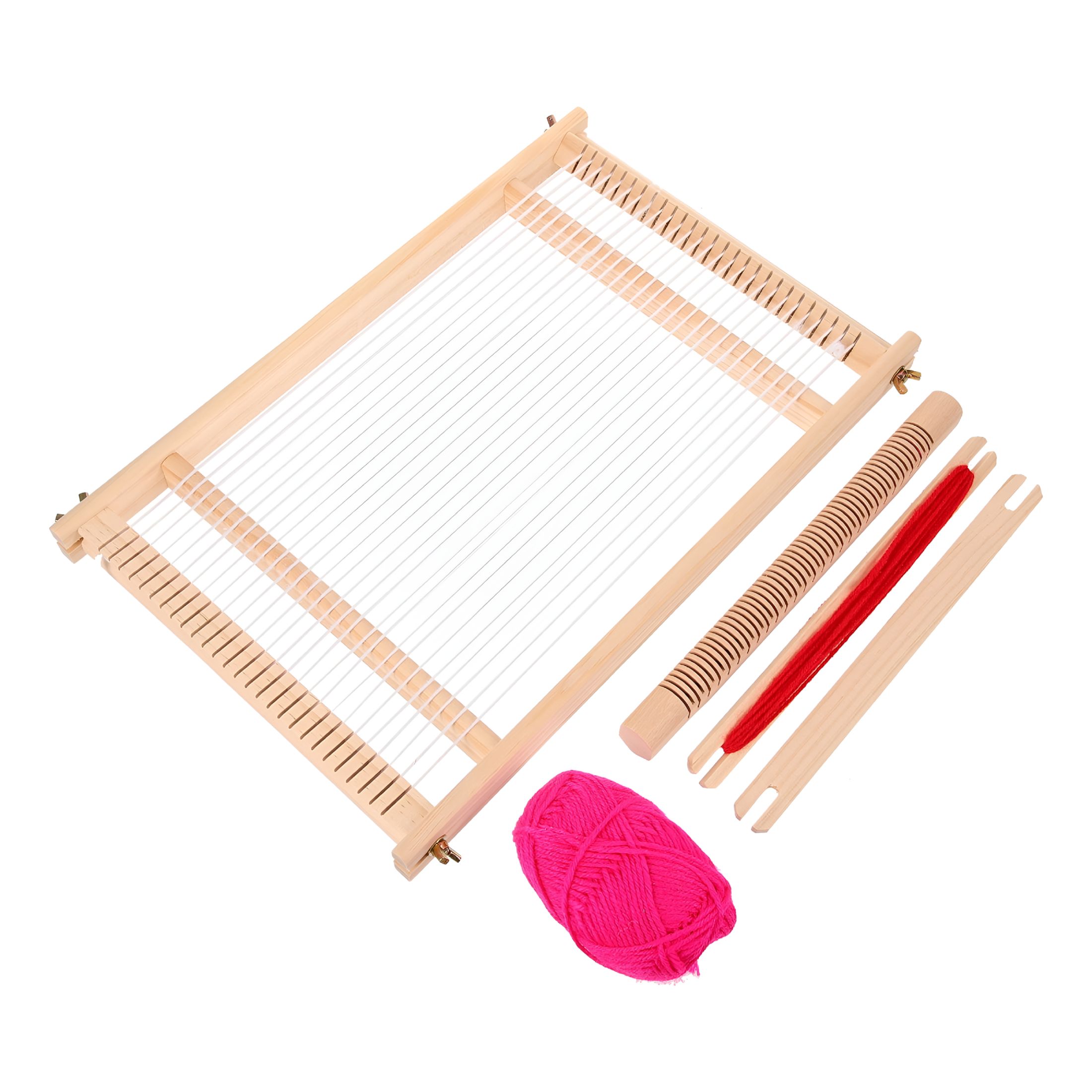 TUWAFE 2026 New Weaving Loom Wooden Kit Frame Tool Handloom Fashion Craft Set Handcraft Large Lap Machine Picture Multi for Scarf, Blanket, Wall Hanging, Diy, Home Craft