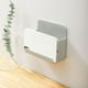 thumbnail image 3 of Soporte de control remoto de pared | Organizador de caja de almacenamiento ABS para dormitorio y sala de estar | Control remoto universal y soporte para teléfono | Ahorro de espacio, fácil, 3 of 6