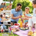 thumbnail image 5 of Evjurcn 5Pcs Divided Dinner Plates 3 Compartments Divided Dinner Plate Stackable Portion Control Plates Reusable Divider Plates for Kids and Adults Microwave and Dishwasher Safe, 5 of 7