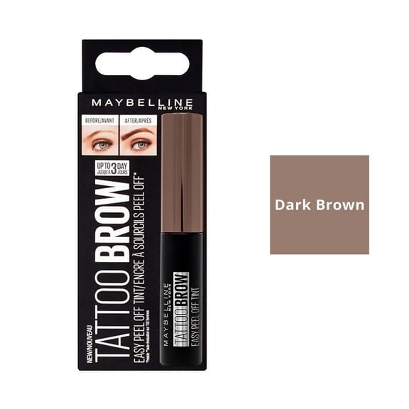 Tinta para cejas Maybelline Tattoo Brow café obscuro 4.6 g