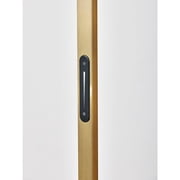Adesso Sonic 91 Modern Dimmable LED Antique Brass & Black Marble Arc Floor Lamp