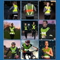 thumbnail image 5 of Chaleco reflectante de seguridad para correr para hombres y mujeres, equipo para correr para caminar de noche, 5 of 5