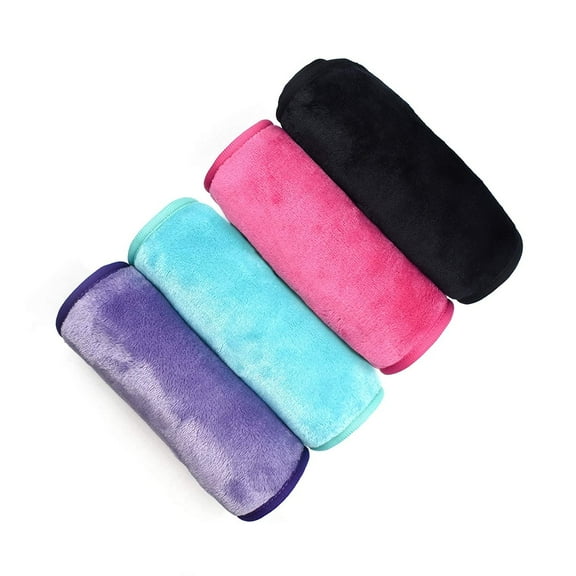 4PCS Makeup Remover Cloths Microfiber Reusable Fast Drying Washcloth, Face Towels for Women
