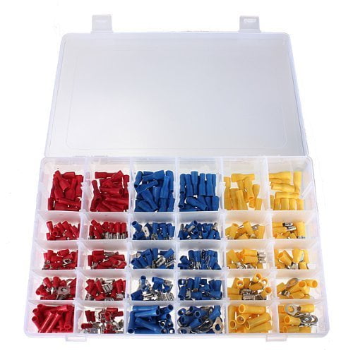 Stanz (TM) 480Pcs Assorted Crimp Terminal Set Insulated Electrical Wiring Connector Kit