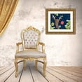 thumbnail image 3 of Tavoletti, Anne 18x15 Gold Ornate Wood Framed with Double Matting Museum Art Print Titled - Bright Christmas Deer Blue, 3 of 4