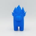thumbnail image 6 of Clever Contraption Vegeta Among Us Figurine – Blue Color, 3D Printed Desk Statue, Crossover Collectible, 6 of 9