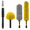 Yellow-12 FT (4-in-1), variant on Cobweb Duster 12 FT Yellow Telescoping Pole for Ceiling Wall