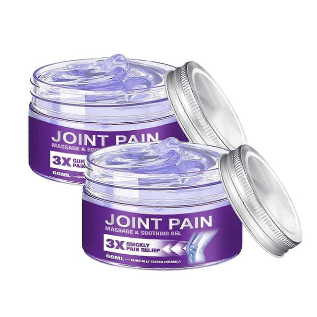 2pcs Soothing Pain Massage Gel Fast Acting Joint Muscle Relief for Knees Back Shoulders for Men Women