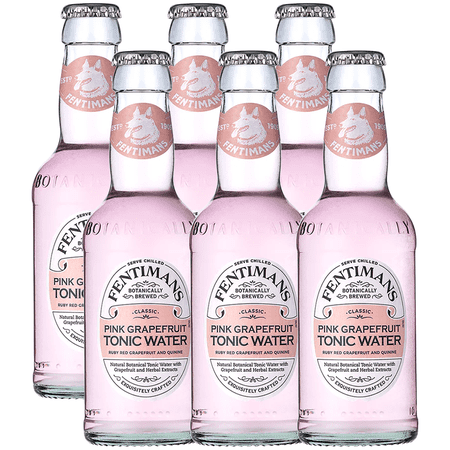 Fentimans Botanically Brewed Natural Pink Grapefruit Tonic 6 Pack, 6.7 fl oz Bottles – Premium Mixer for Cocktails & Refreshing Drinks