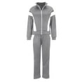 thumbnail image 3 of Clearance!NMMUED Track Suits for Women Set, Zip Up Sweatshirt Women, Sweatpants Women, Sweat Suit, Active Wear Sets for Women, Gray XXL, 3 of 3