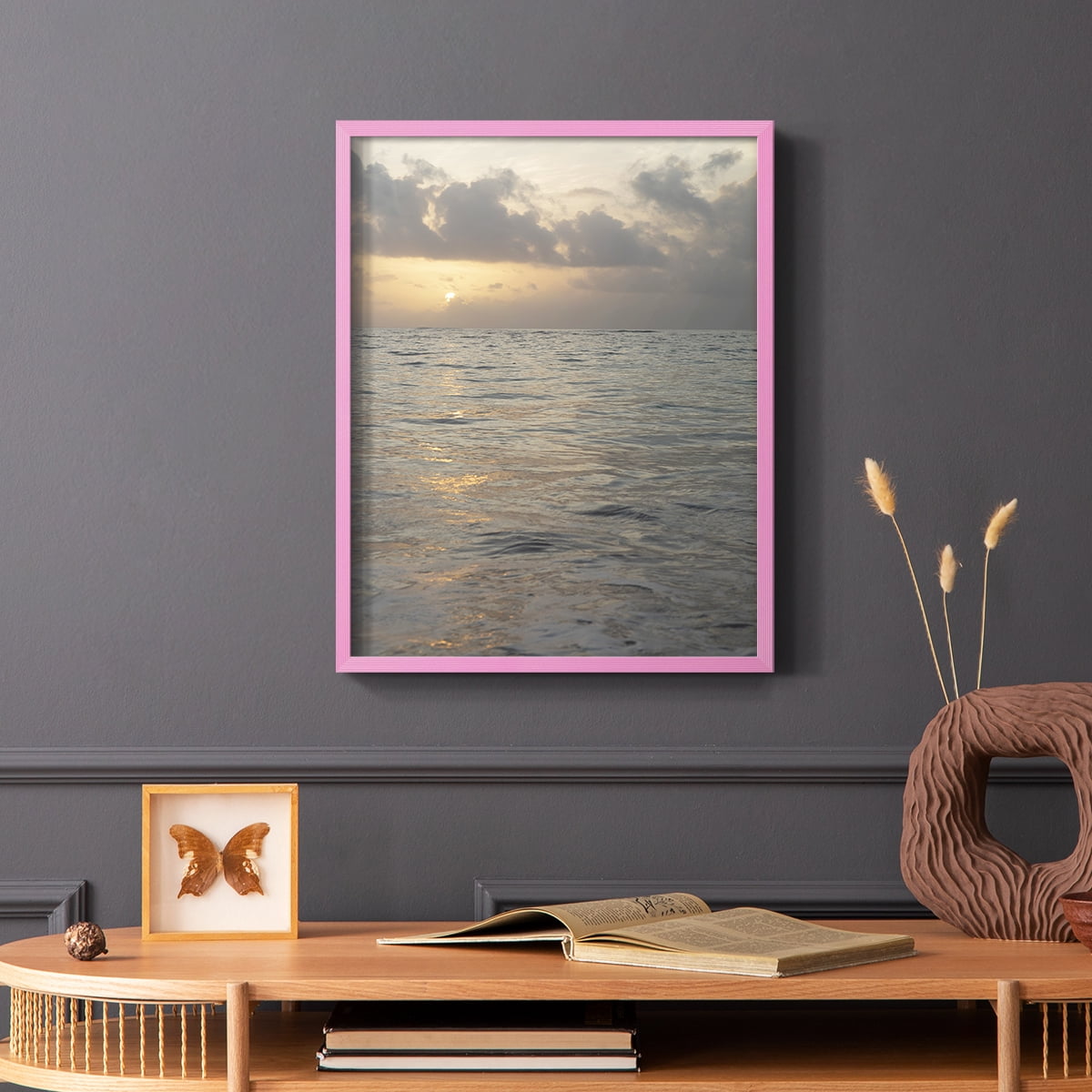 Matisse MDCCCXXVII Framed Print in Pink Solid Wood 11 x 14 Framed Print