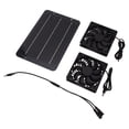 thumbnail image 2 of Solar Panel Fan Kit 10W Solar Powered Dual Fans for Chicken House Greenhouse Dog House With Protective Net, 2 of 5