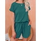 thumbnail image 3 of Mono De Cintura Con Cordón, Mono De Manga Corta Casual, Ropa De Mujer, 3 of 4