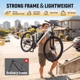 thumbnail image 3 of Hopepeak Racer 26" Adult Electric Bike, Mountain Ebike with up to 20MPH, 48V 7.8Ah Battery 350W Motor Peak 1000W Electric Bicycle with Fender & Rear Rack, Unisex (White), 3 of 5