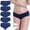 Dark Blue Womens Briefs Multipack Clearance, variant on OSFVNOXV Maternity Underwear for Pregnancy Women,Cotton Seamless Cheeky Panties,No Show Low Rise V-Waisted Under Bump Underwear 5-Pack