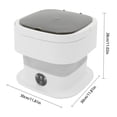 thumbnail image 2 of 40W Portable Washing Machine, Corded Electric Foldable Washing Machine, 10L/ 2.64gal Capacity Mini Washing Machine used to wash bath towels, T-shirts, underwear, panties, sock, 2 of 23