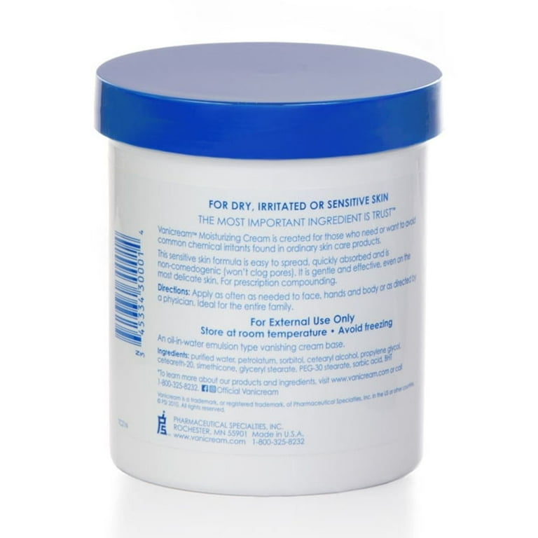 Vanicream Moisturizing Skin Cream, Gentle Relief for Sensitive