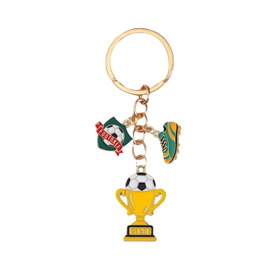 Silicone Soccer Keychain, Cute Football Key Chain Gift for Women Fans, Argentina Soccer Keychain, Acrylic Ball Keyring for Backpack or Cup, Sports Gift for Football Lovers